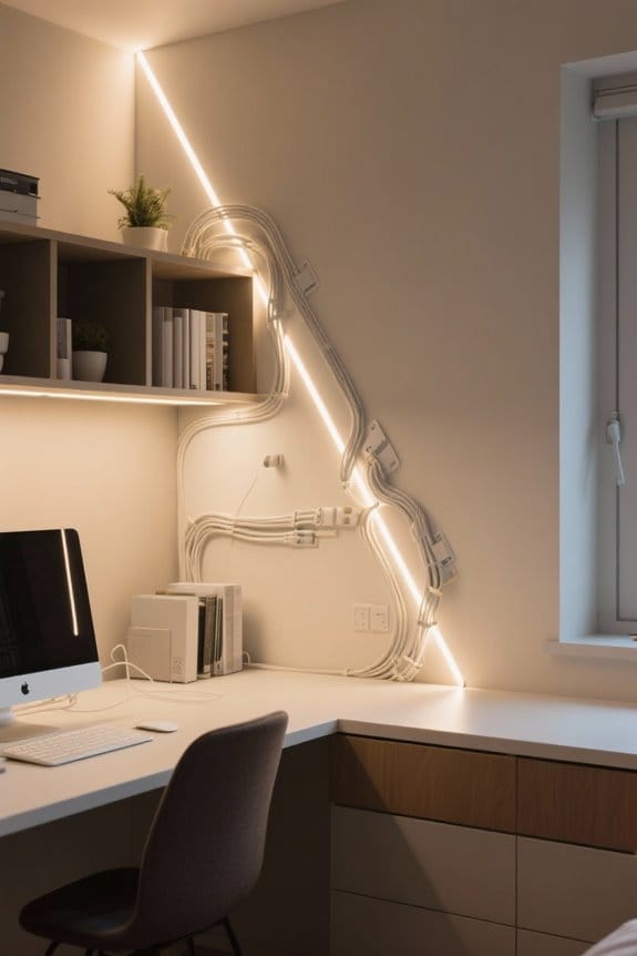 adhesive cable management considerations