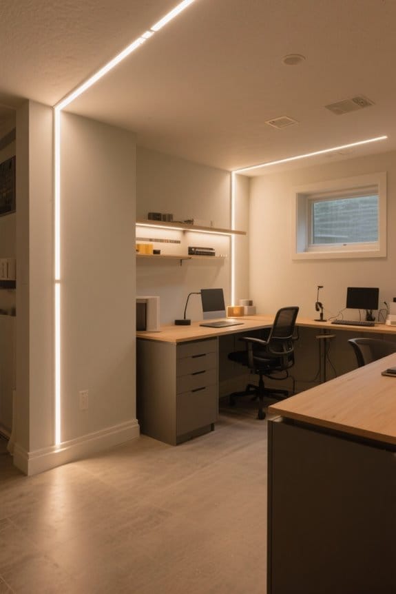 basement led lights selection