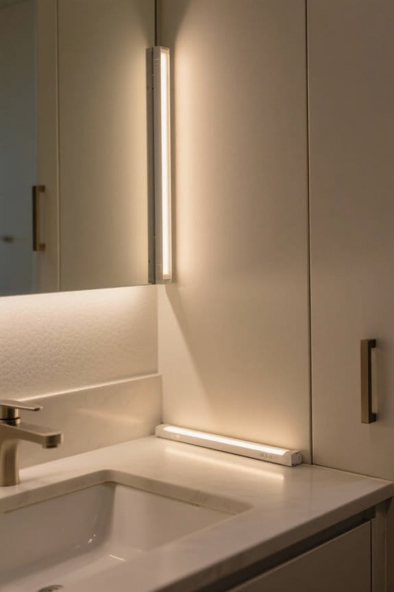 bathroom cabinet light selection
