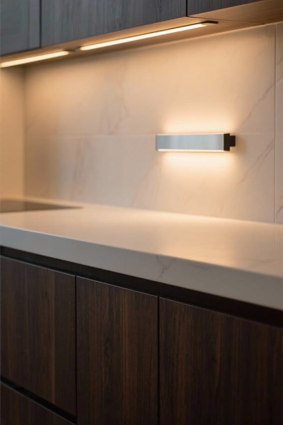 cabinet finish led lighting