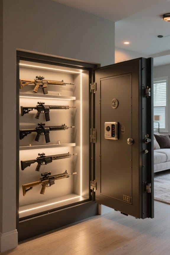 choosing gun safe lighting