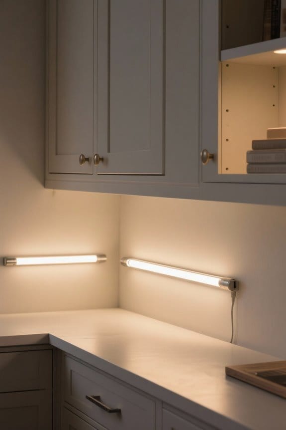 choosing hutch cabinet lights