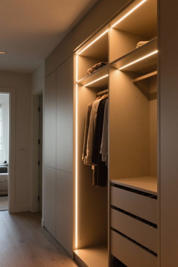 choosing ideal closet lighting