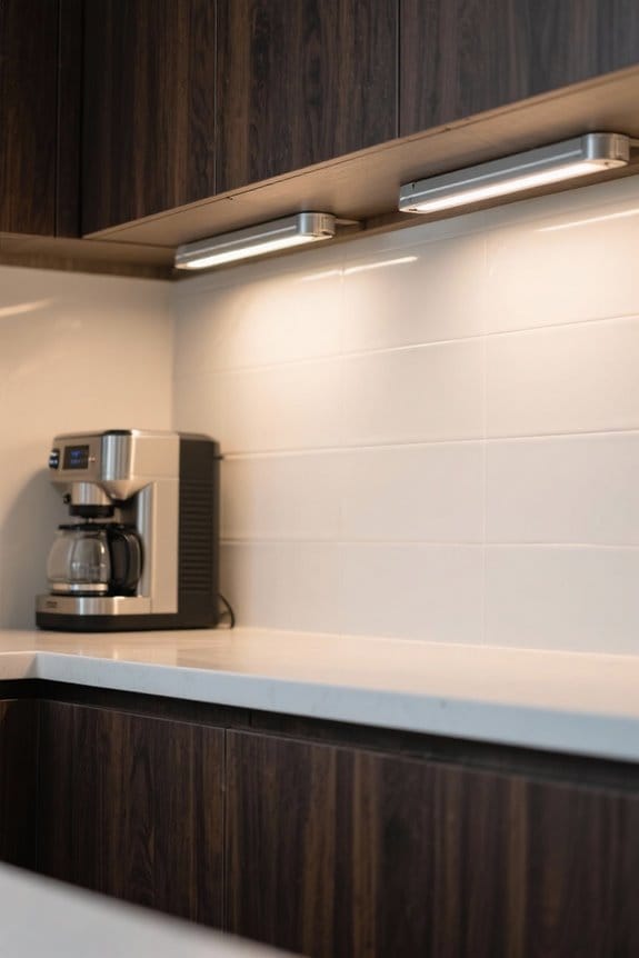 coffee station lighting ideas