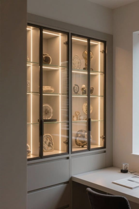 curio cabinet lighting considerations