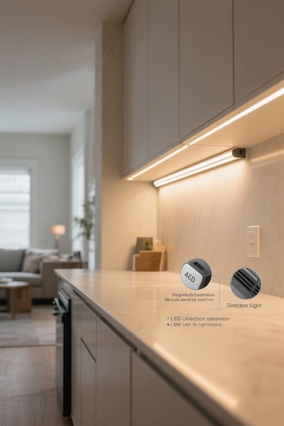 directional cabinet light selection
