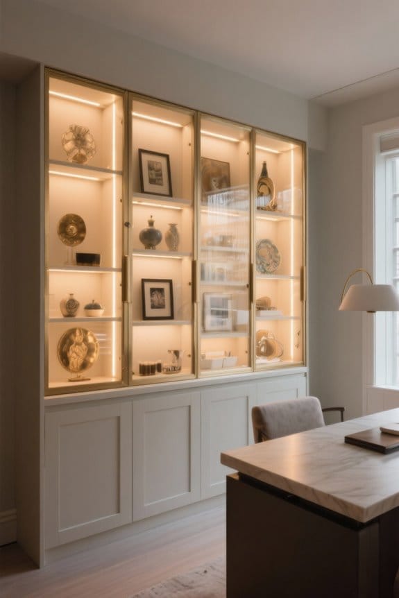 display cabinet lighting considerations