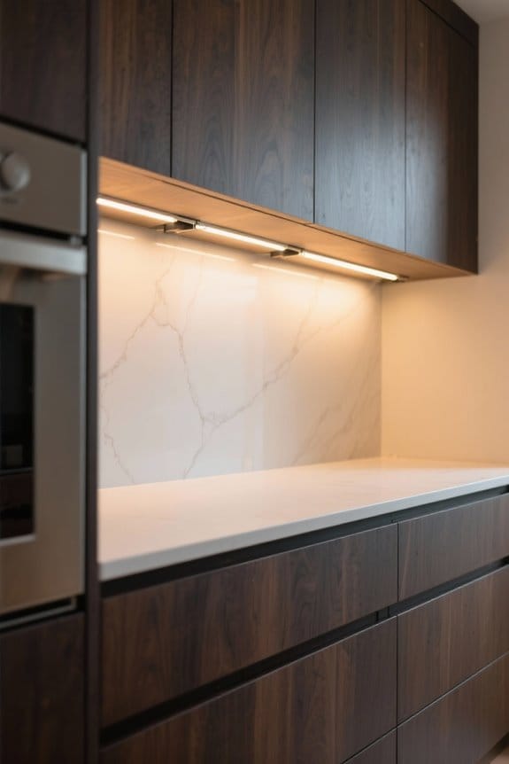 elegant custom cabinet lighting