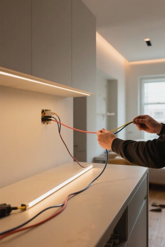 ensure correct led polarity