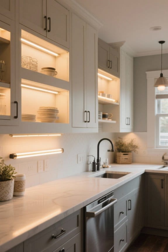 farmhouse cabinet lighting considerations