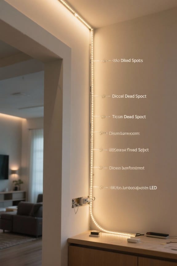 fixing led strip dead spots