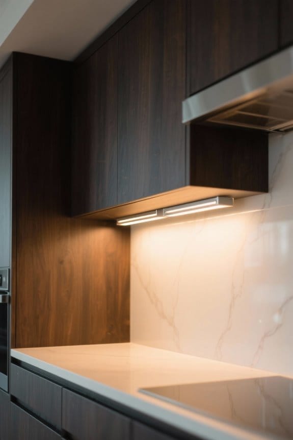 hutch cabinet lighting options