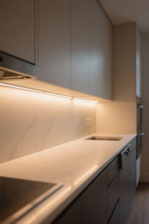 illuminating kitchen workspace efficiently