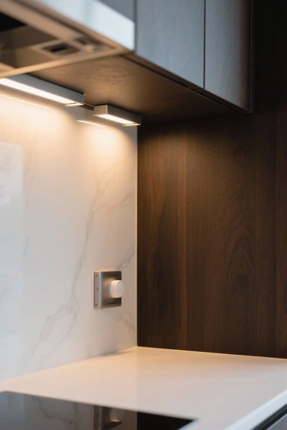 install cabinet motion sensors