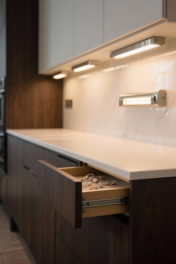 jewelry drawer lighting options