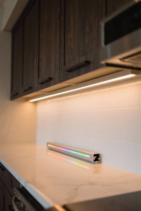 kitchen ambiance with rgb strips