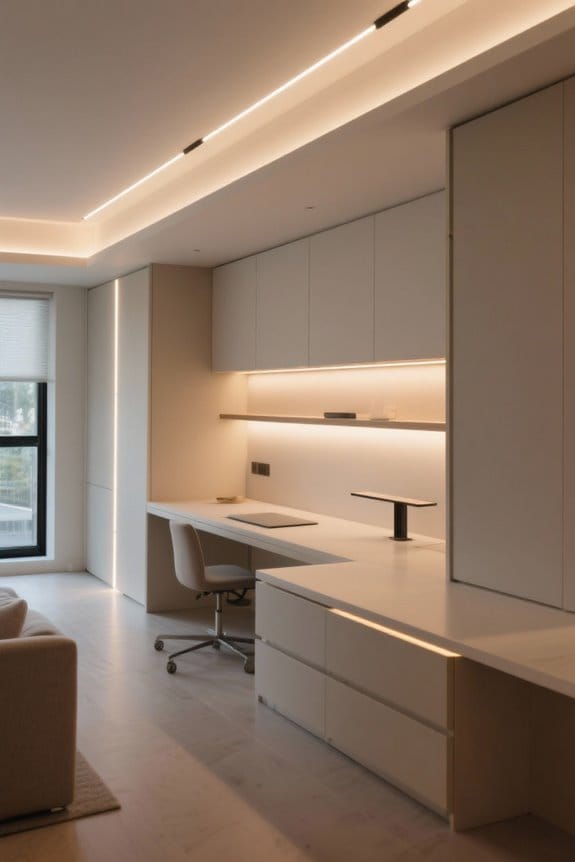 layered lighting enhances architecture