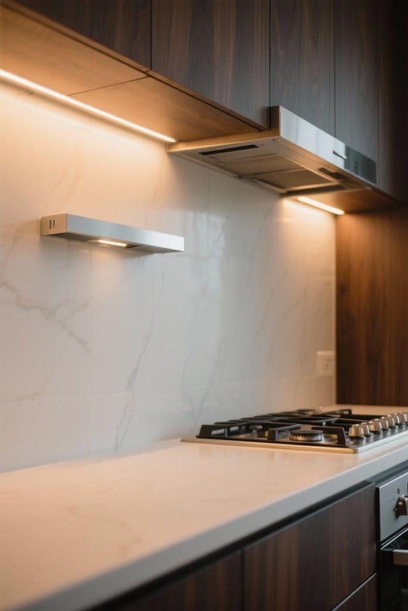 led installation near appliances