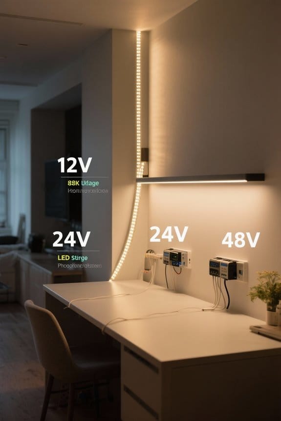 led strip voltage considerations