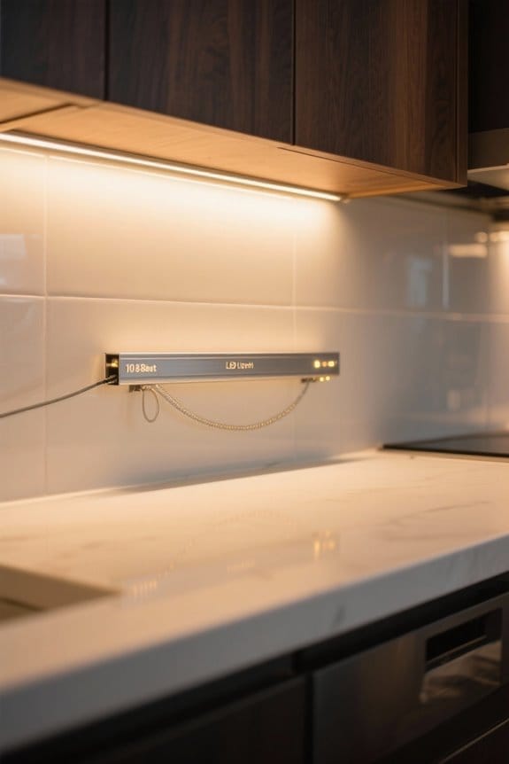 led tape lights kitchen