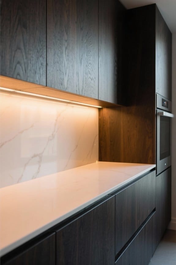 media console lighting ideas