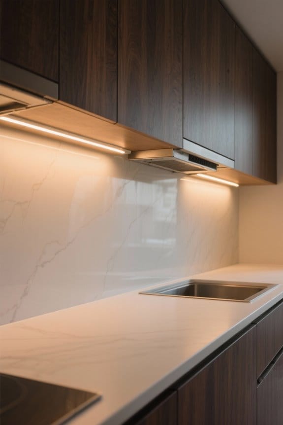 modern stylish cabinet lighting