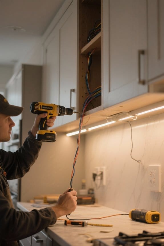 neat led wiring installation