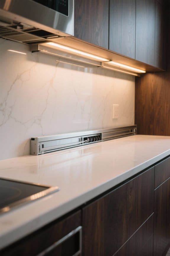 neat under cabinet wire covers