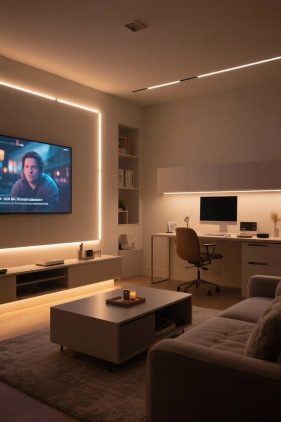 perfect movie night ambiance