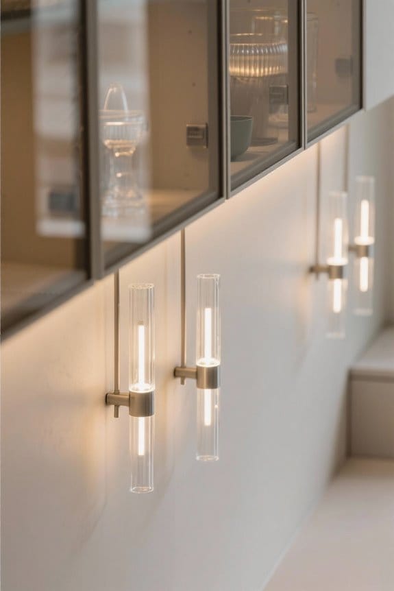 selecting glass cabinet lights