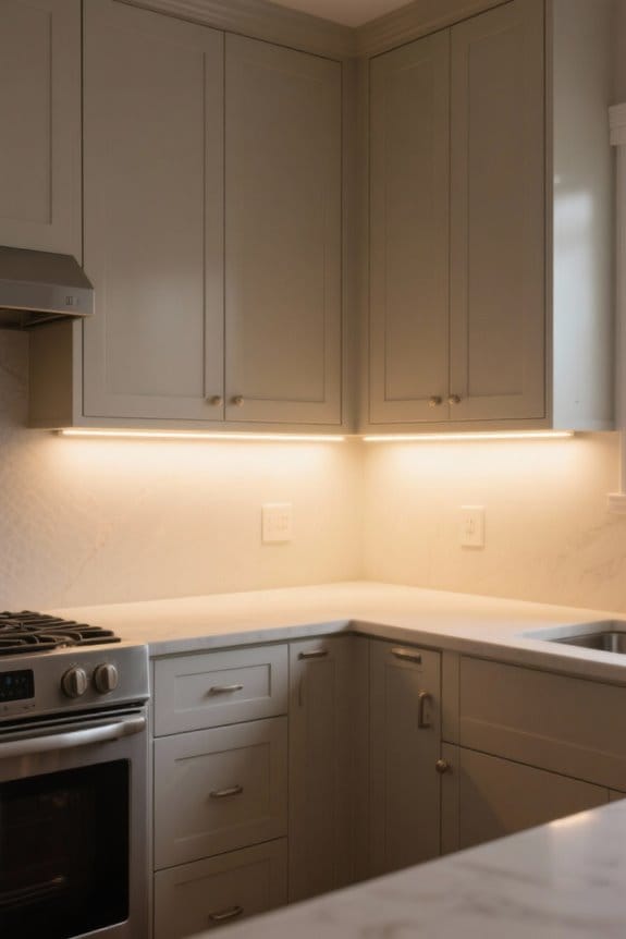 shaker cabinet lighting considerations