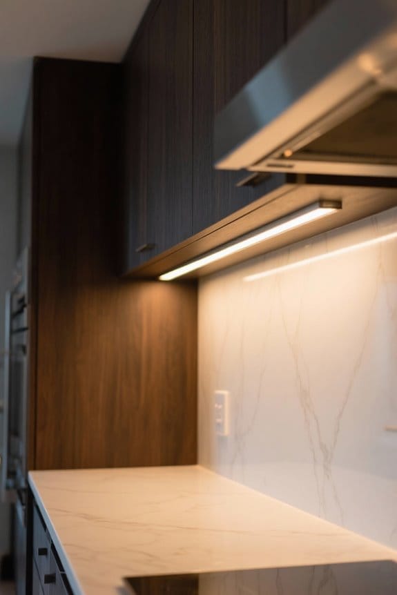 sleek modern cabinet lighting