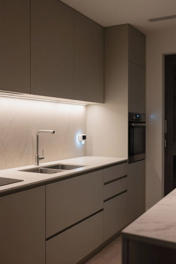 smart lighting enhances kitchen safety