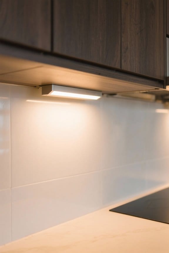 stylish angled cabinet lights