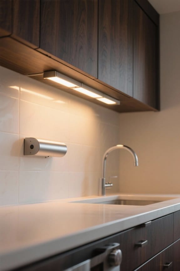 stylish bathroom cabinet lighting