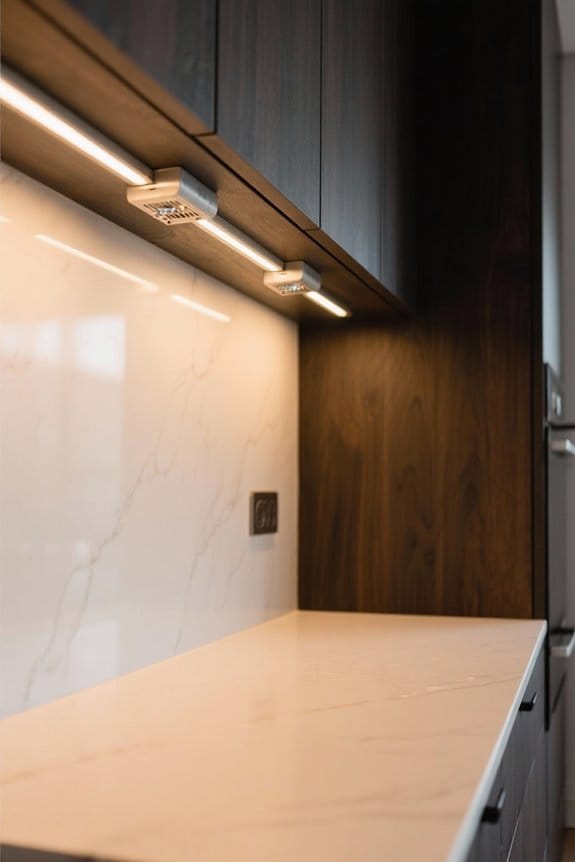 stylish cabinet light connectors