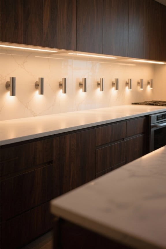 stylish kitchen peninsula lighting