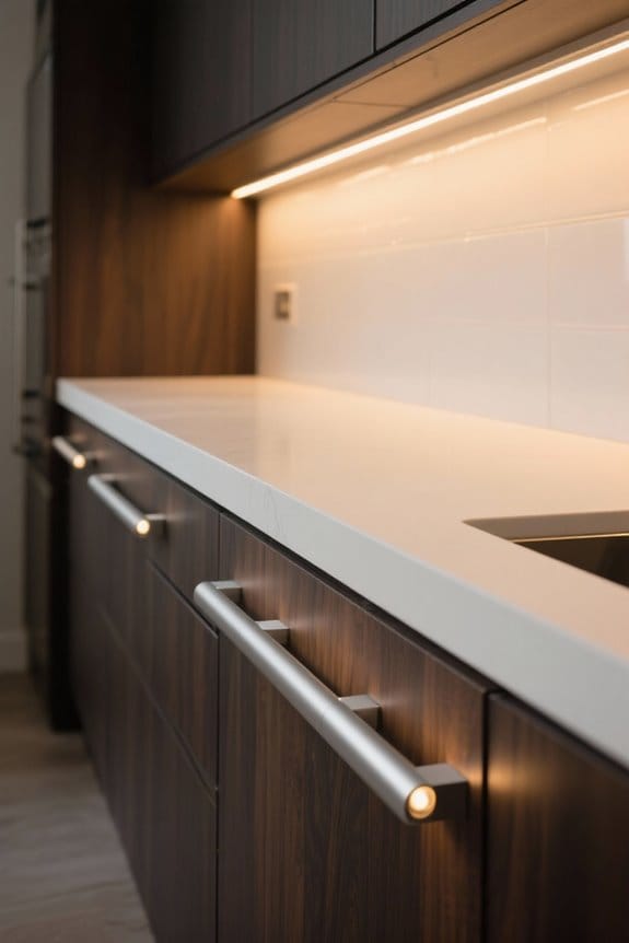 stylish under cabinet lighting