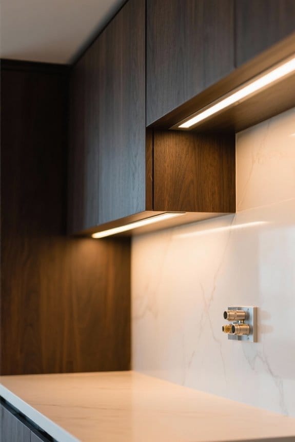 top cabinet light splitters