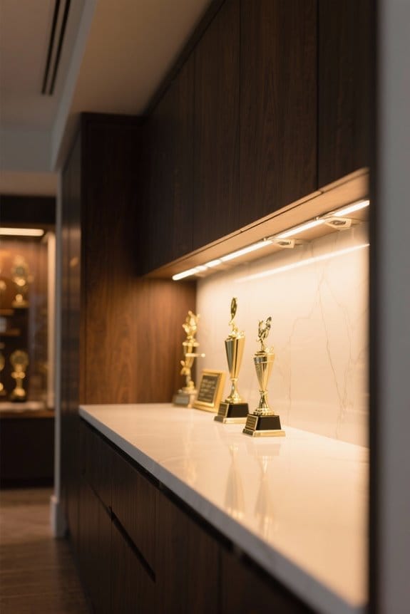 trophy case lighting options