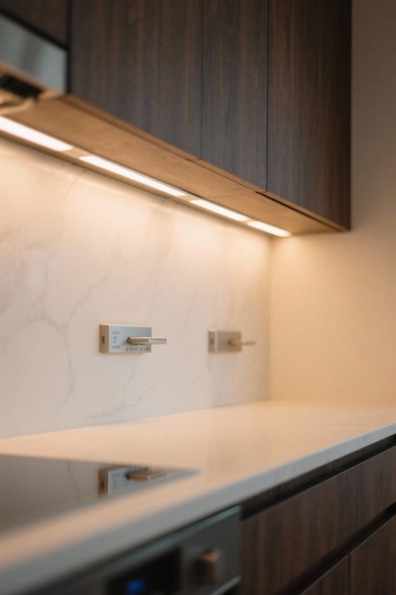 under cabinet led fire safety