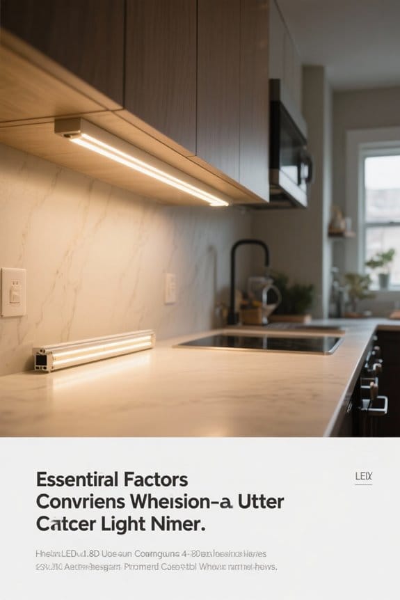 under cabinet lighting considerations