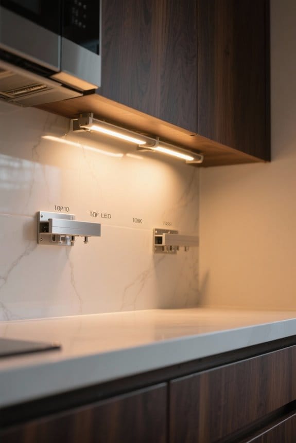 under cabinet lighting options