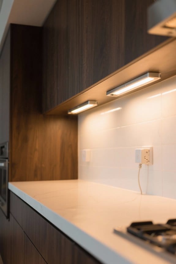 under cabinet plug in lighting