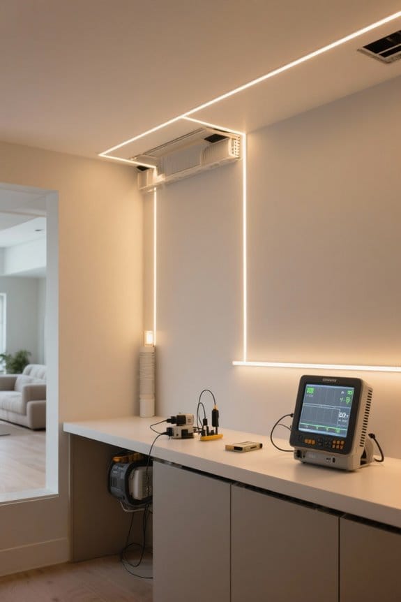 ventilation monitoring for leds