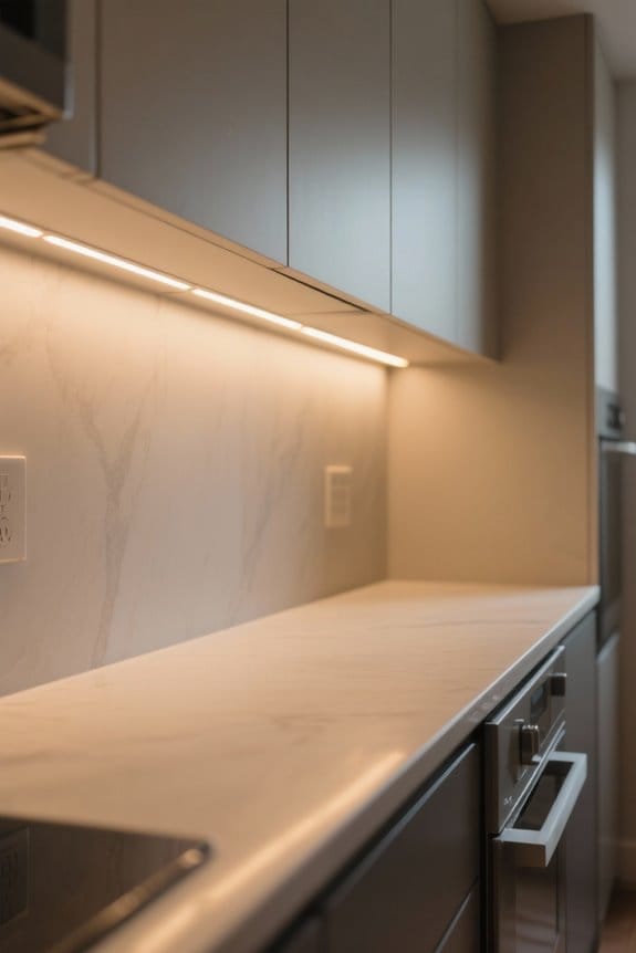warm inviting kitchen lighting