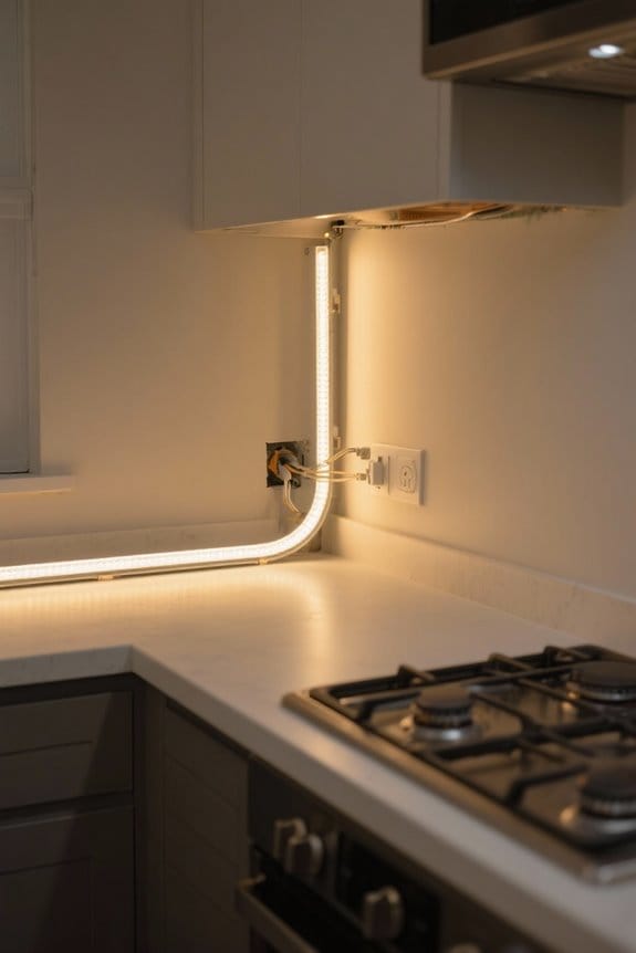 wiring safety near gas appliances