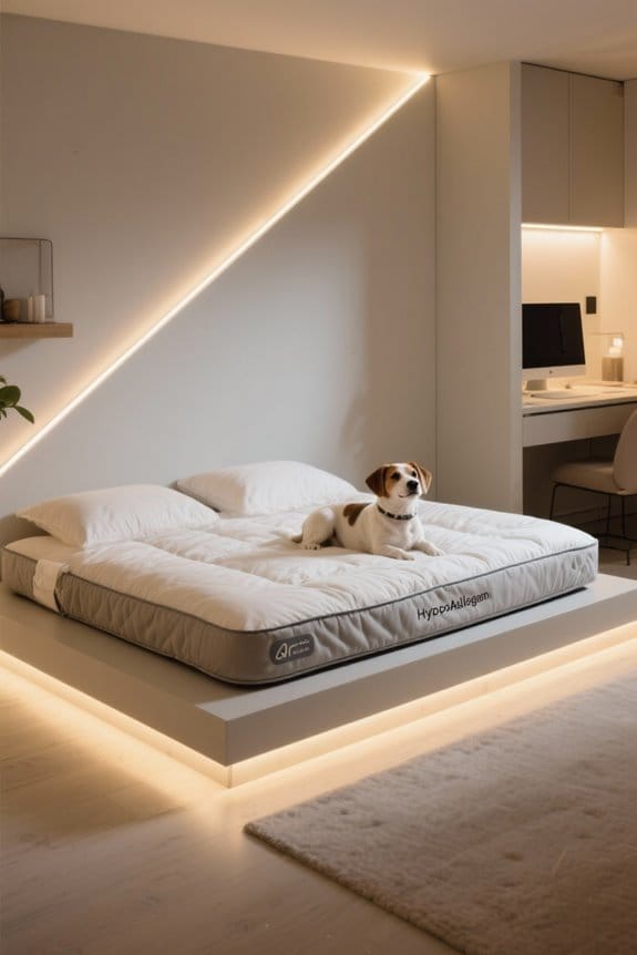 allergen resistant pet bedding materials