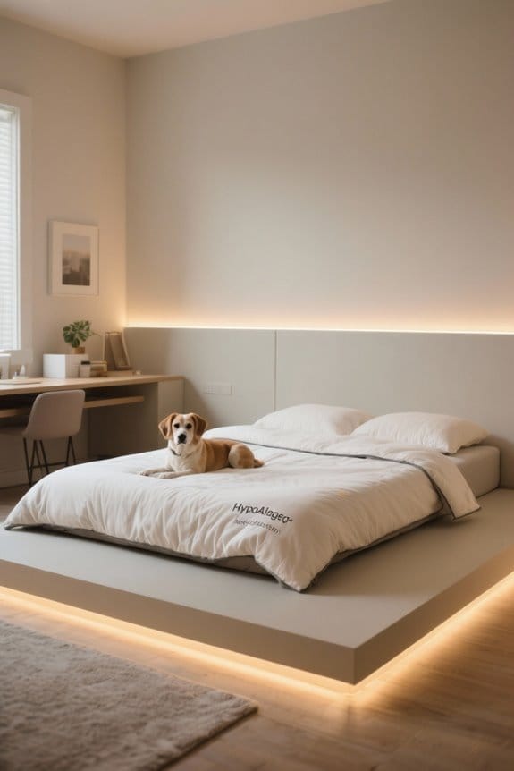 allergy friendly pet bedding features